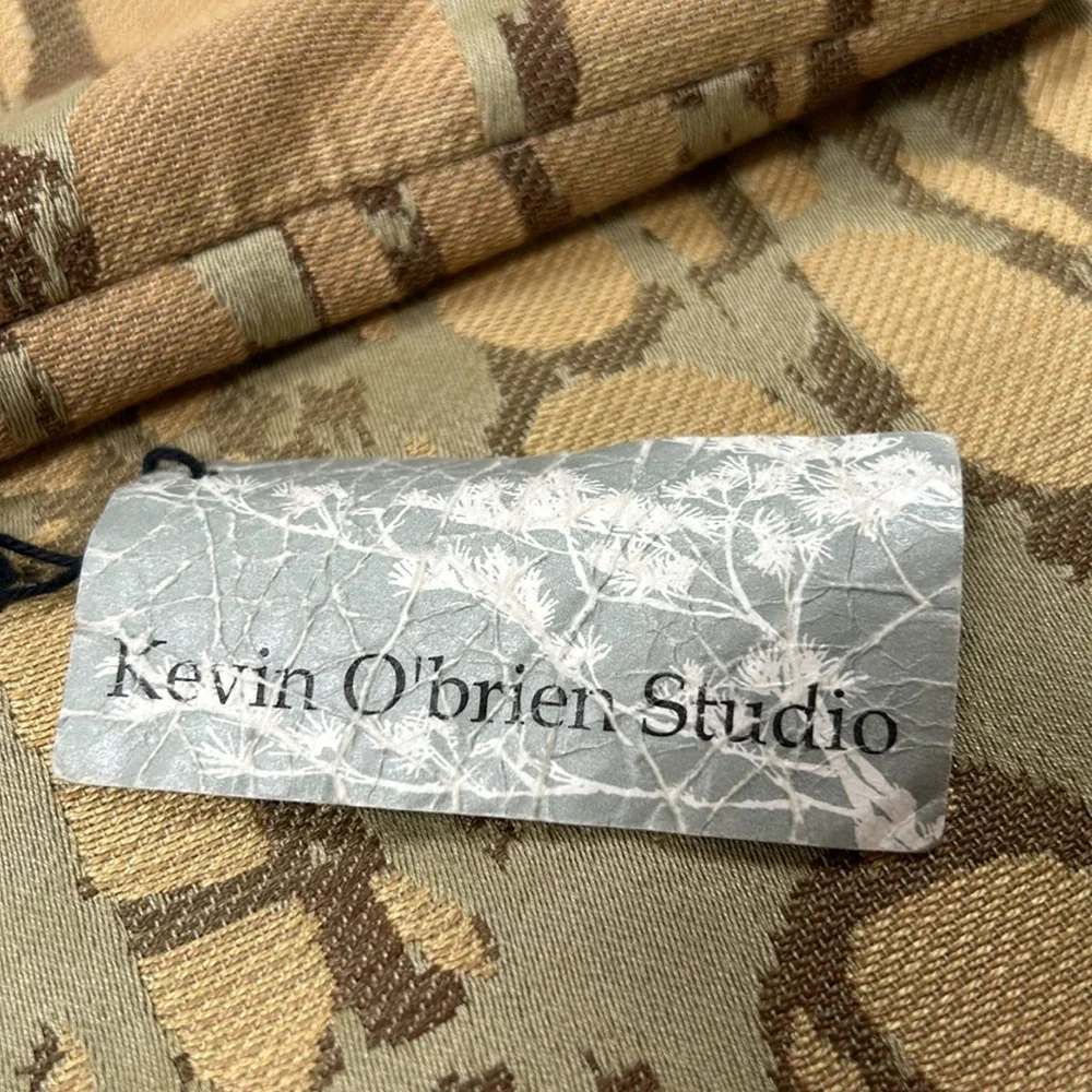 Kevin O’Brien Studio 17” Jacquard pillow cover. Barney’s New York tag.